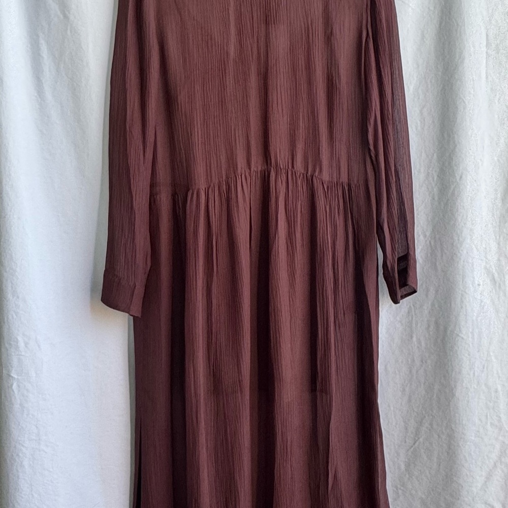 Rag & Bone Gia Dress Silk/Viscose Blend New with Tag Burgundy. - Picture 2 of 9